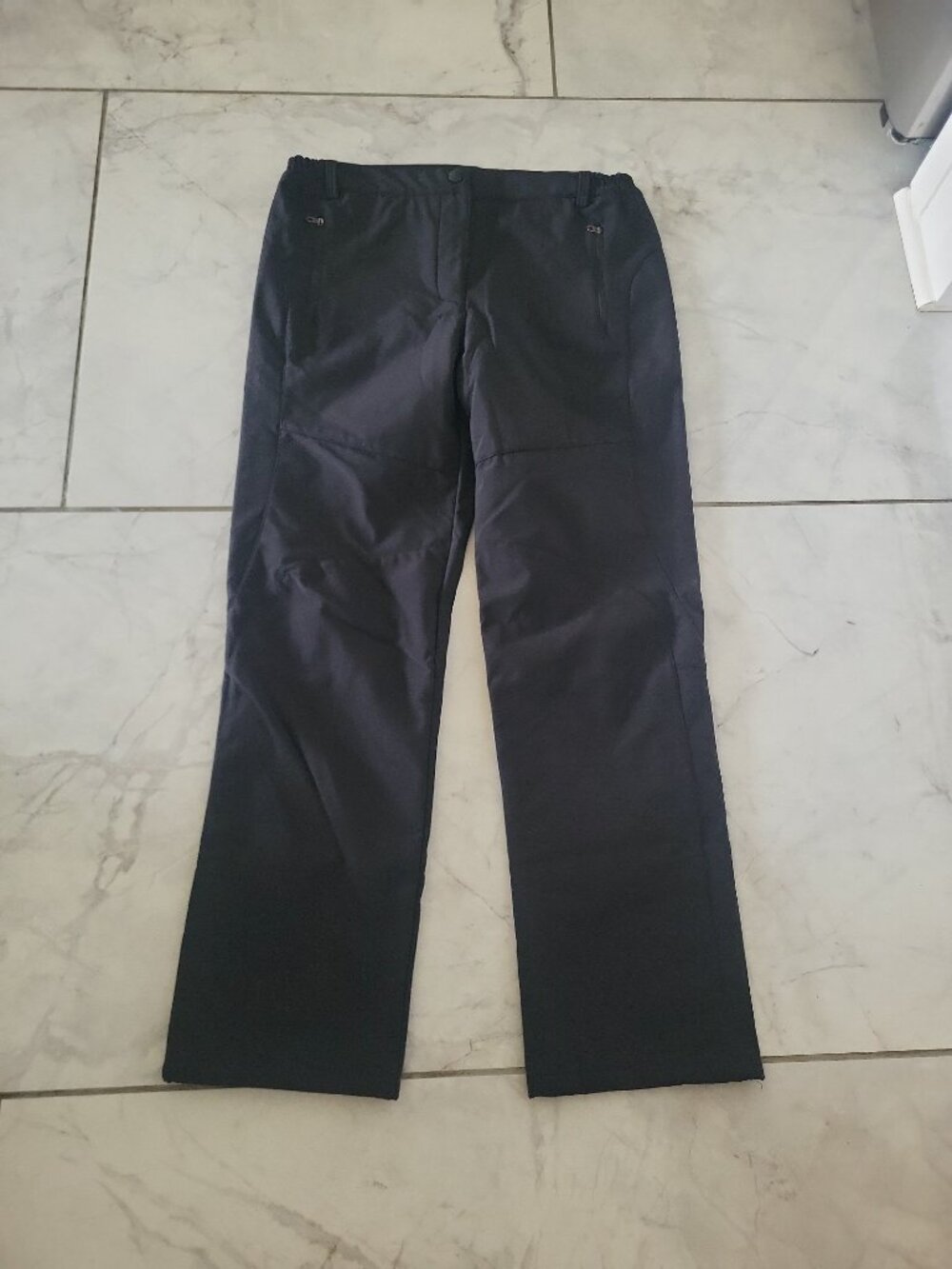 Women's Black Fleece Lined Insulated Snow Ski Pants 3XL